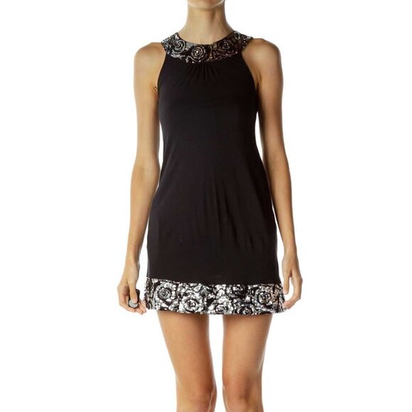 Express Dresses & Skirts - Express Black Sequin Detailed Dress